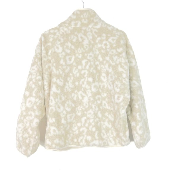 NWT All In Motion Sherpa Jacket Beige Leopard Size Small S NEW - Picture 10 of 13
